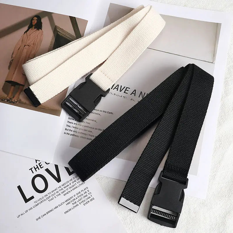 Hundreds of canvas leisure belt men and women