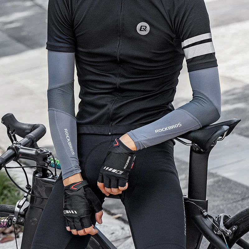 ROCKBROS Arm Sleeves UV Protection Running Jogging Armwear