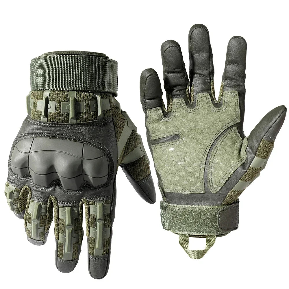 Men Tactical Military Gloves Full Finger Hard Shell