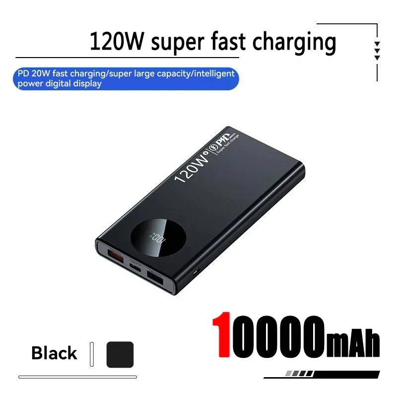 50000mAh Sufficient Capacity Power Bank 120W Super Fast