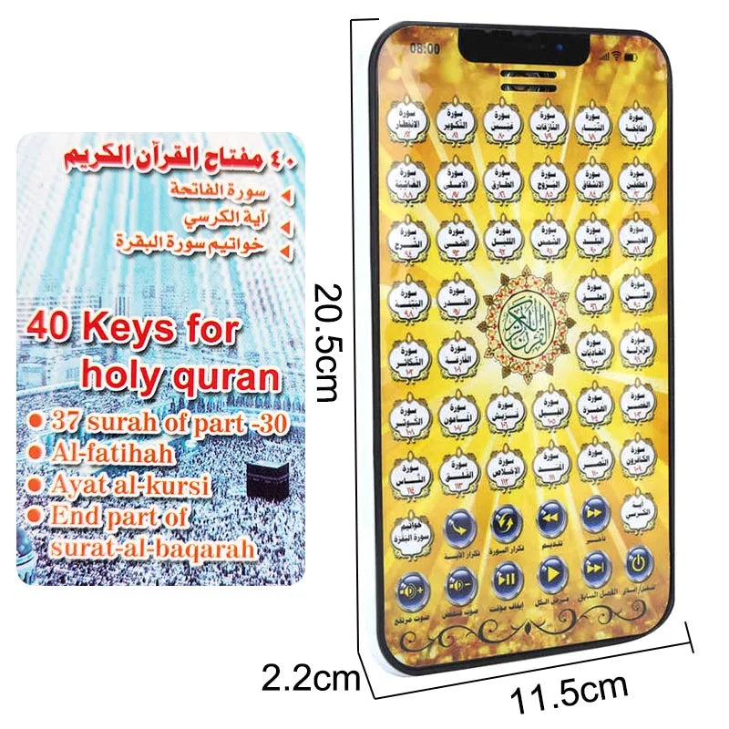 Arabic Reading Toys Quran Follows Learning Machine Pad