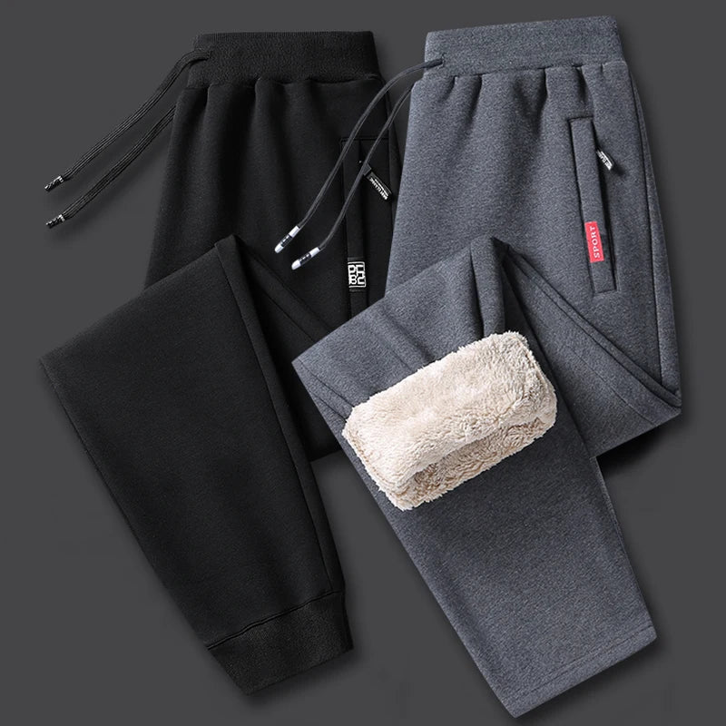 Men's Winter Lambswool Warm Cotton Sweatpants Men's Outdoor