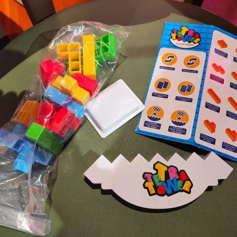 3D Tetra Tower Game Stacking Stack Building Blocks