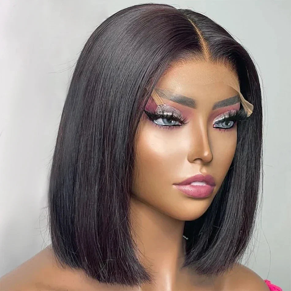 Brazilian Remy 13x6 Bob Human Hair Front Wigs