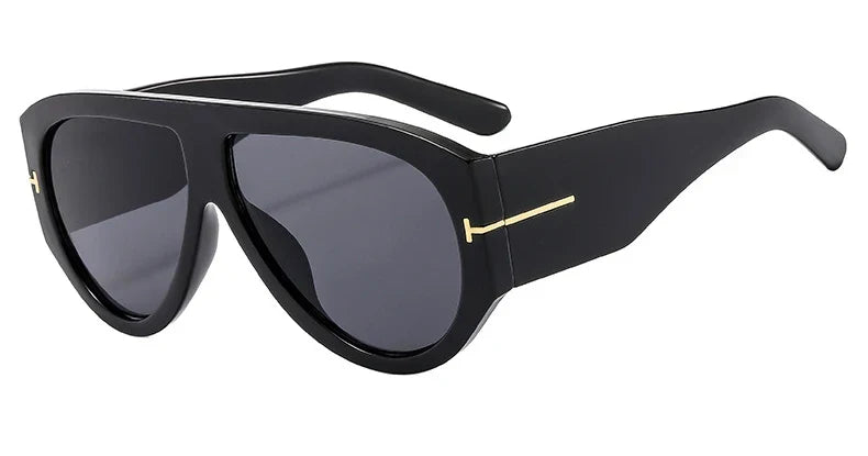 Oversized Pilot Sunglasses Women Fashion 2023 Luxury Big