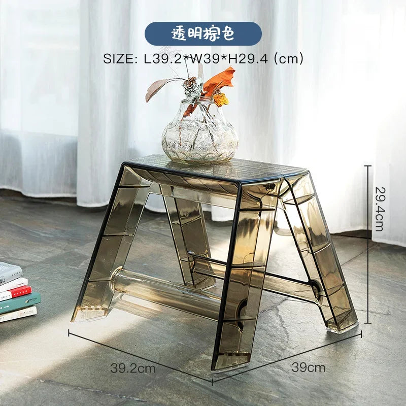 Nordic Light Luxury Ladder chair Folding High Stools