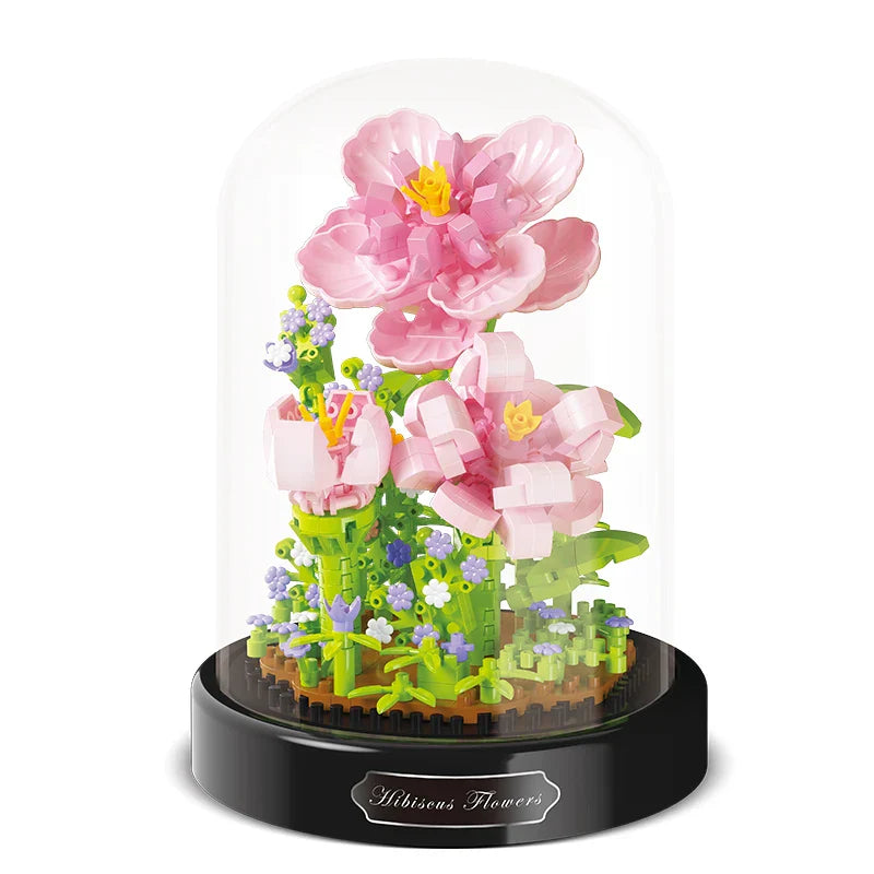 Diy Micro Flower Building Blocks Mini Bricks Particles