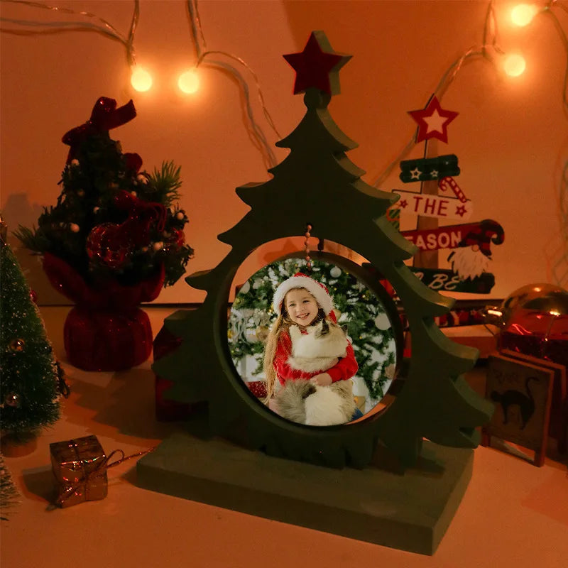 Christmas Tree Silicone Mold Hanging Photo Frame Moulds