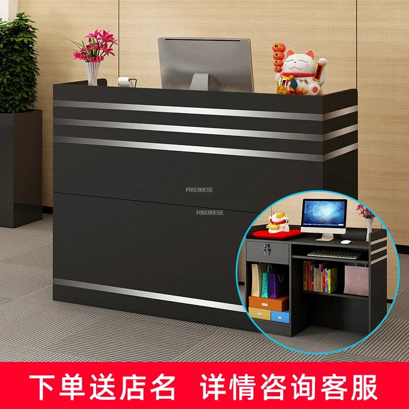 European Curved Reception Desks for Small Shop Front