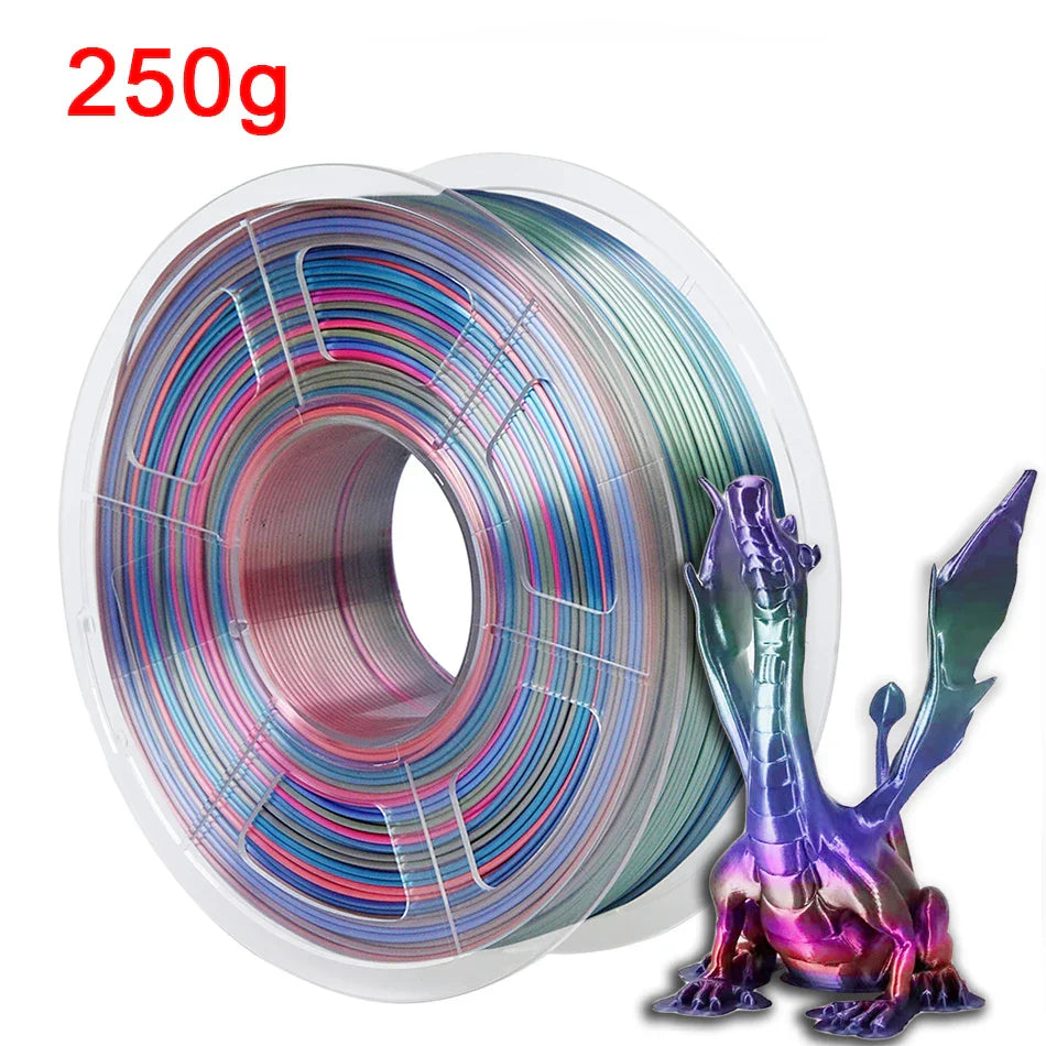 Silk Colorful 3D Printer Filament PLA Rainbow 3D