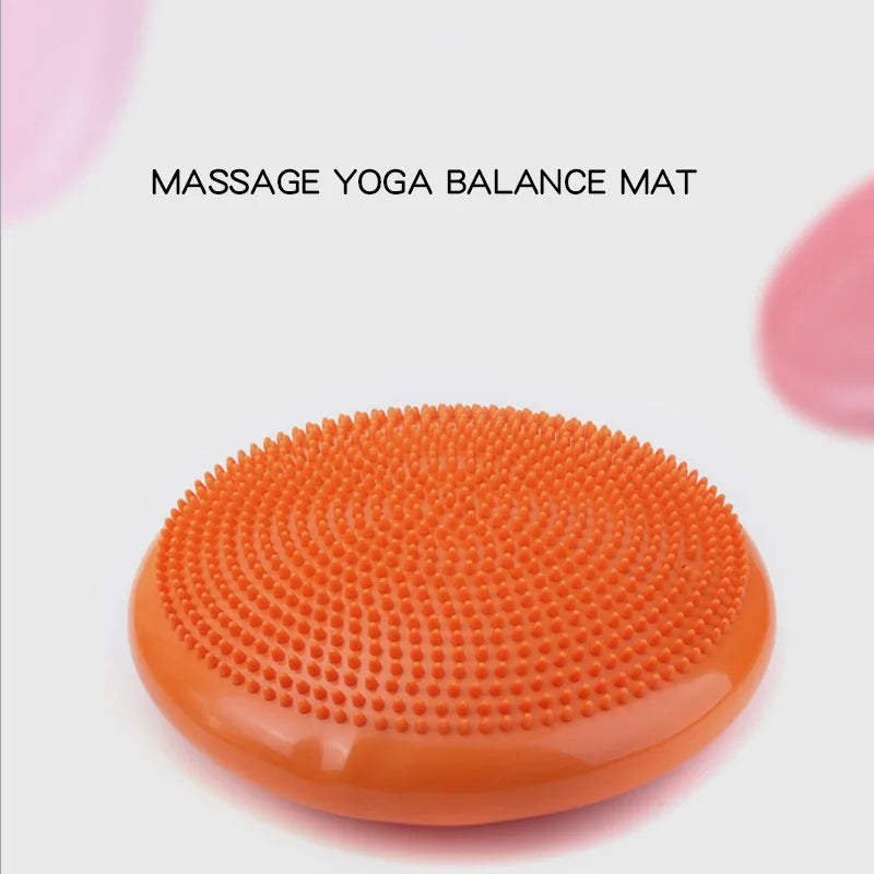 Yoga Balls Massage Pad Inflatable Stability Wobble Balance