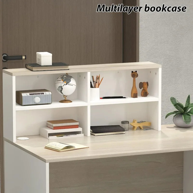 AIEGLE Reception Desk with Counter & Lockable Srotage