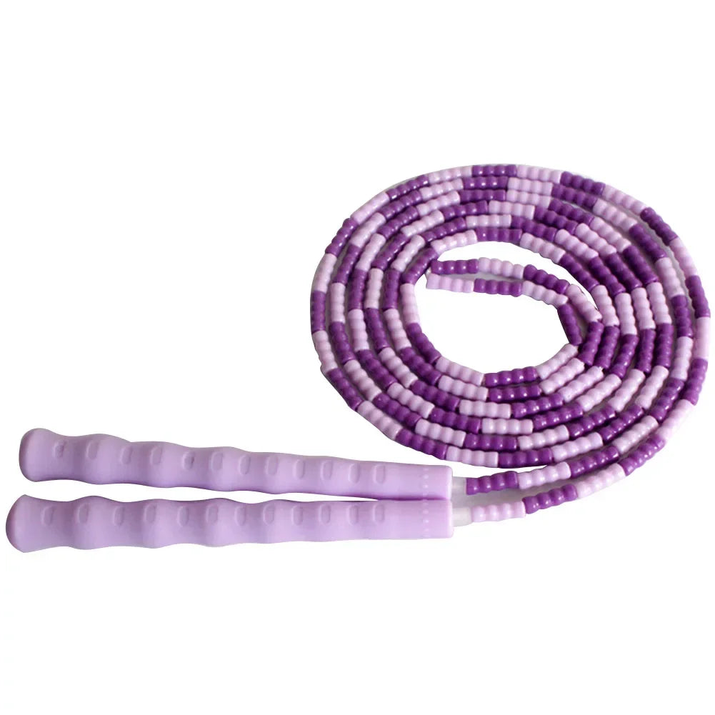 Skipping Rope Soft Beads Unknotted Long Jump Rope