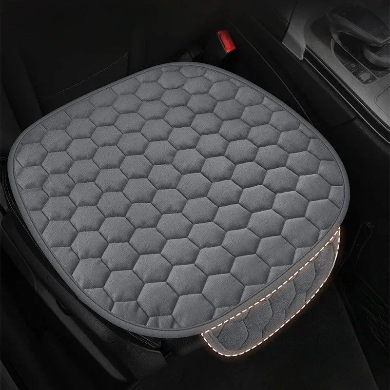 Winter short plush car single piece seat cushion