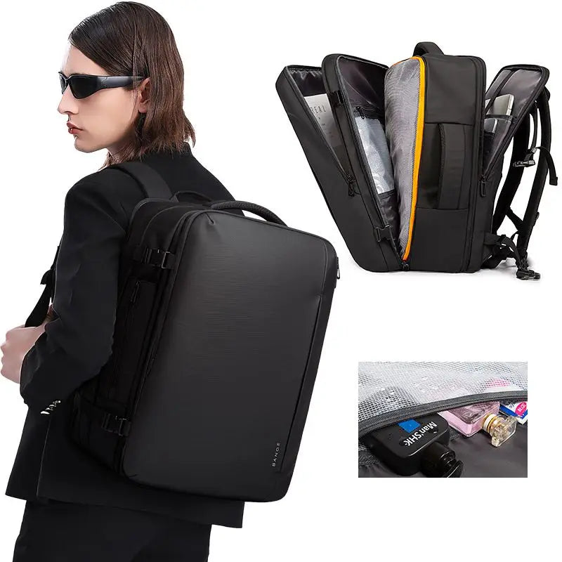 Bange 35L45L Travel Backpack Men Business Aesthetic Backpack