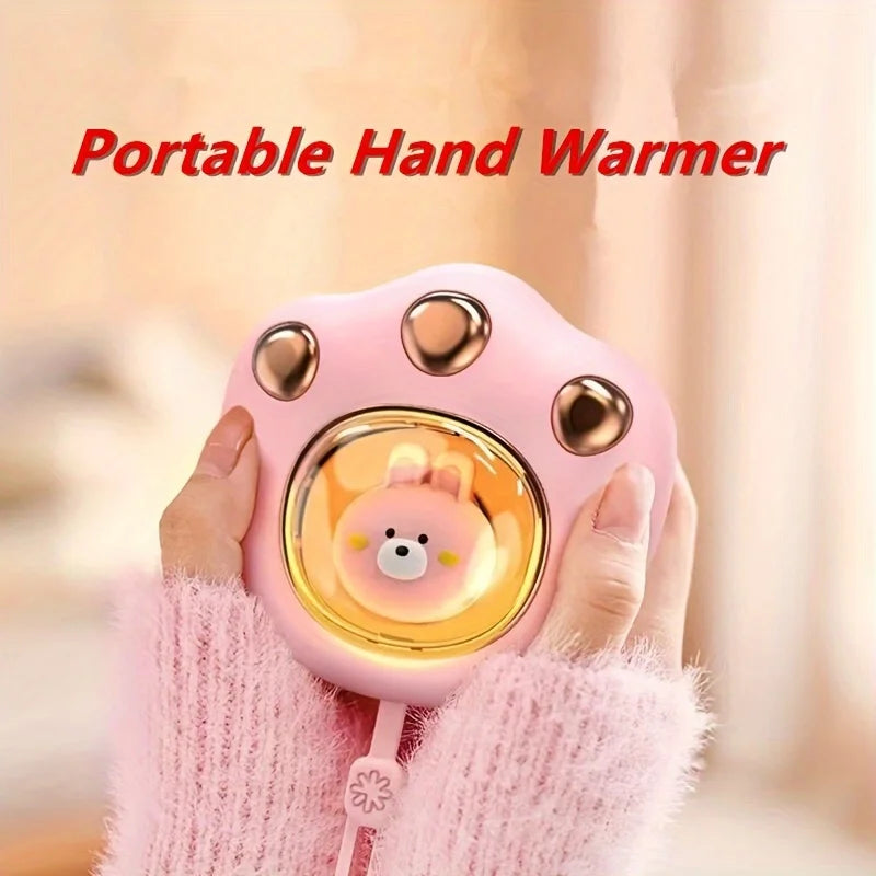 Electric Mini Hand Warmer 2-Gears Cute Cat Claw