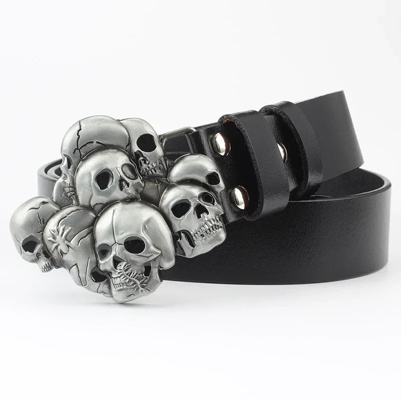 Fashion Hip Hop Style Belt Death's Head Skull