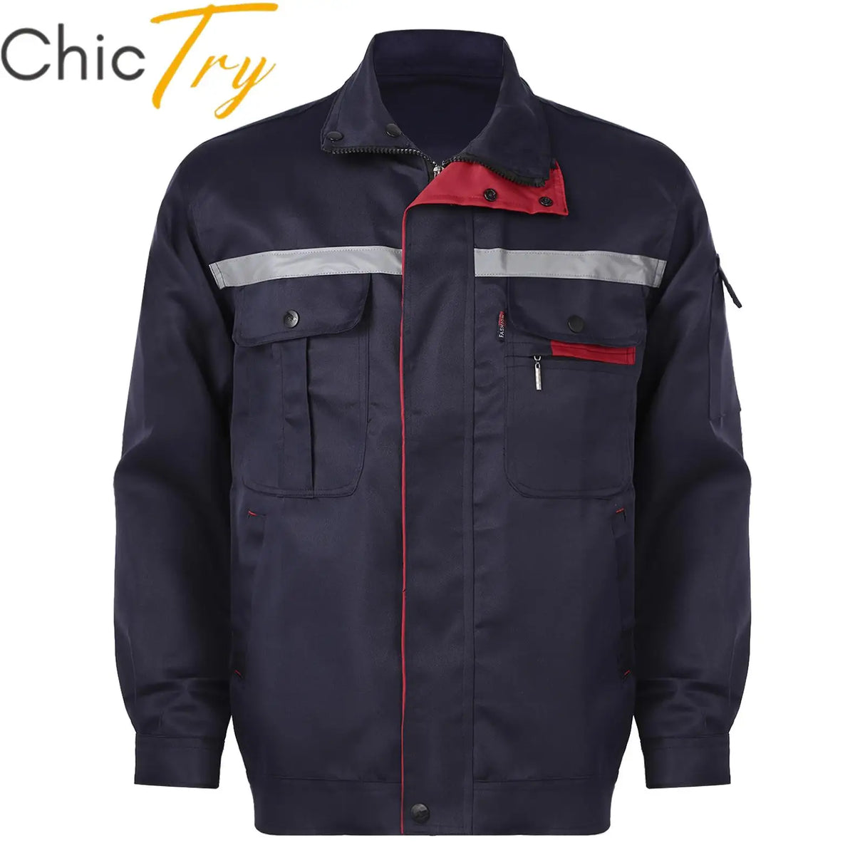 Mens Womens Work Jacket Long Sleeve Worker Uniform