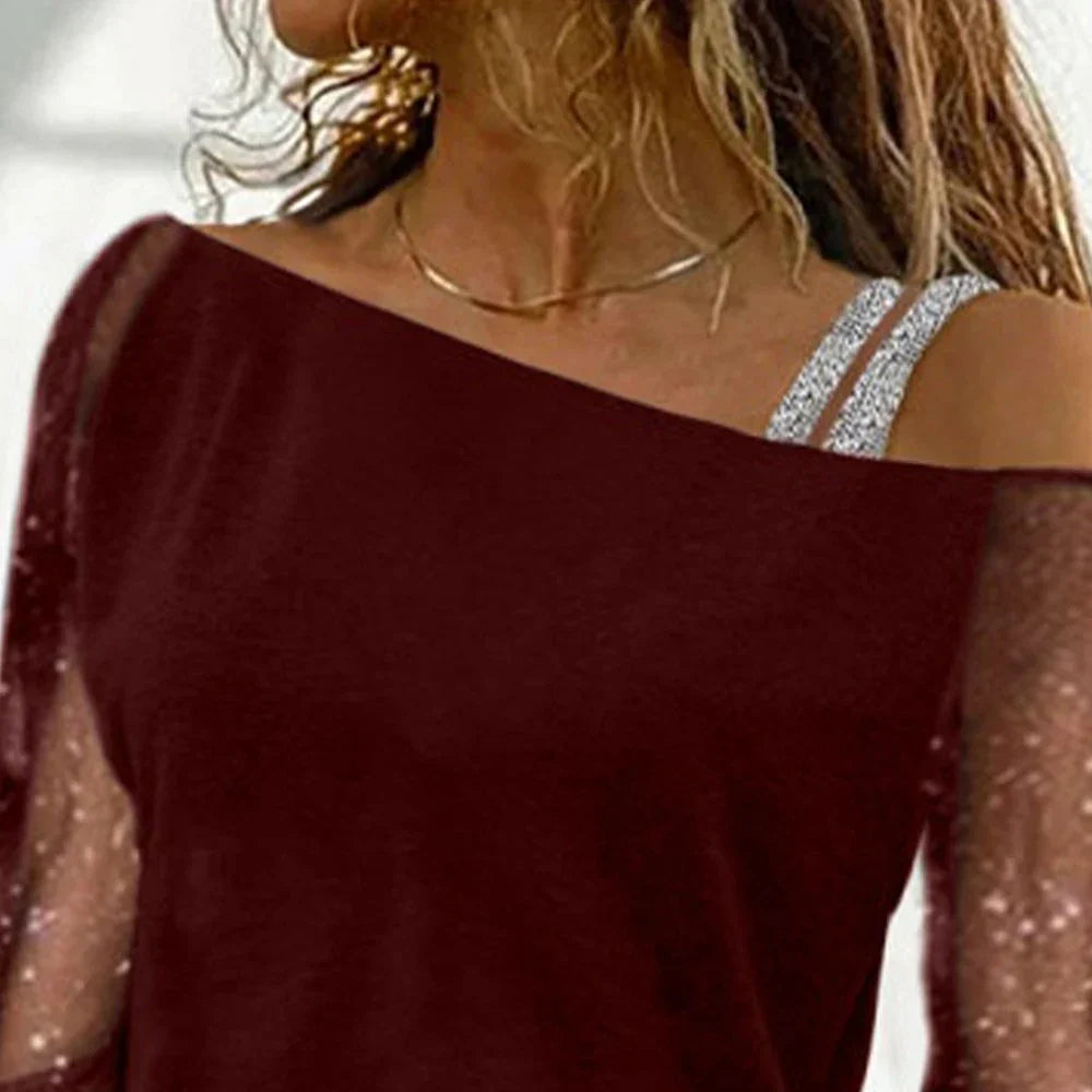 Plus Size Oversized Women Autumn Sexy Lace Mesh