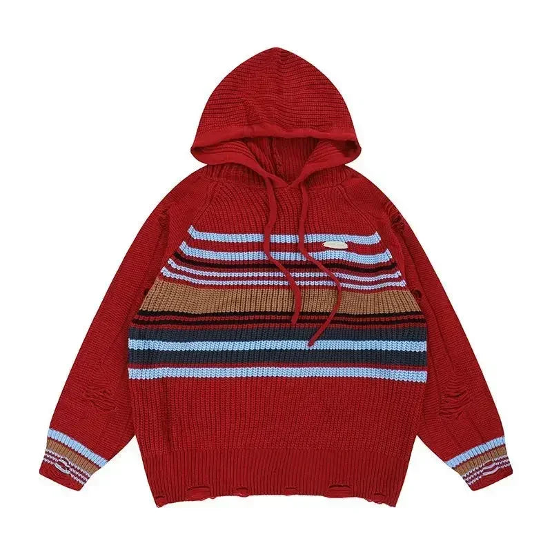 Man Clothes Aesthetic Pullovers Knitted Sweaters for Men