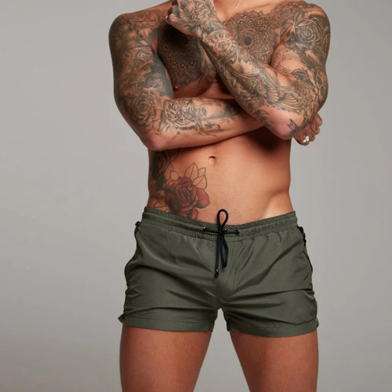 New Mens Swimwear Sports Quick Dry Athletic Workout
