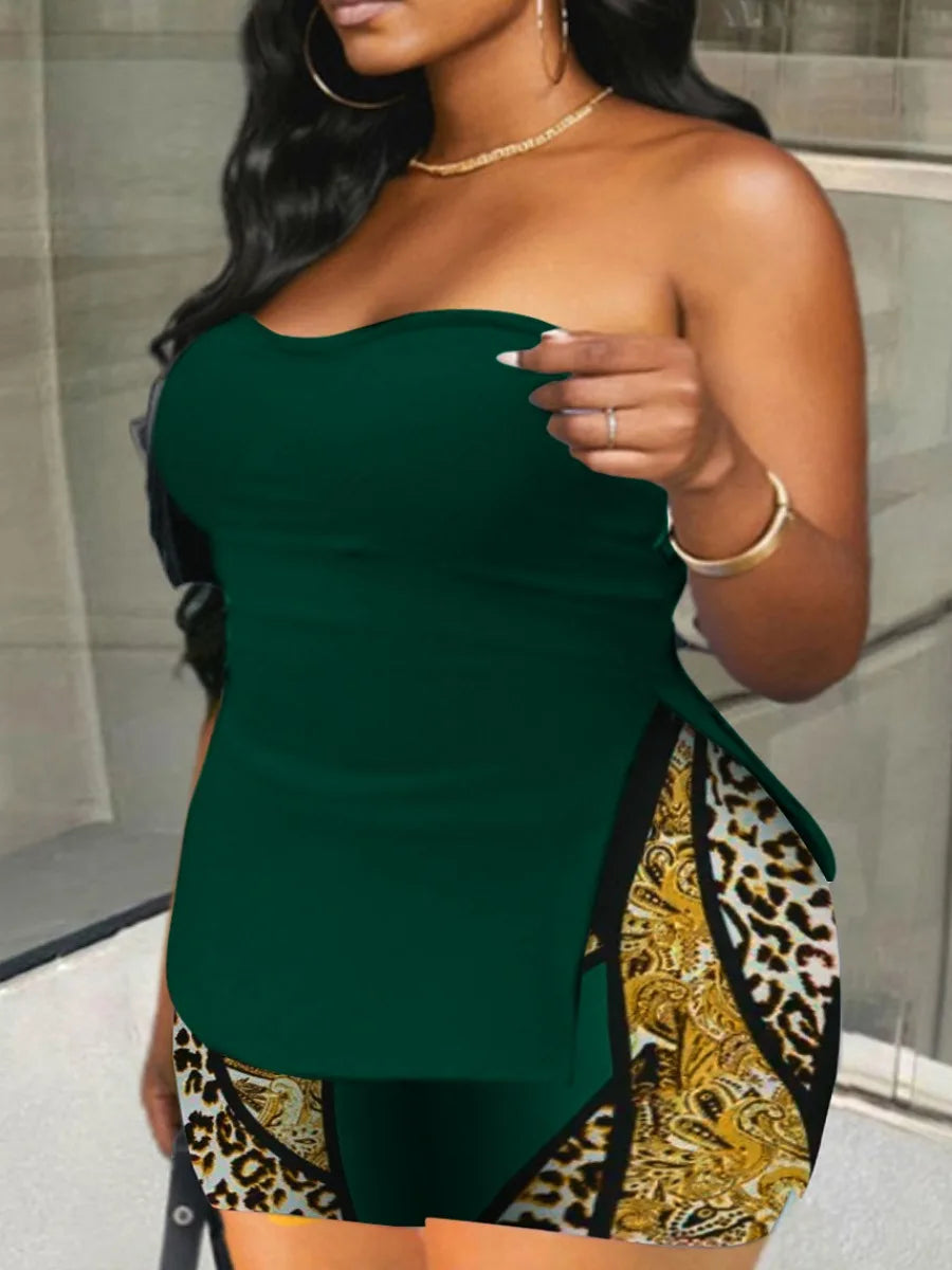 LW sexy Plus Size Off The Shoulder Split