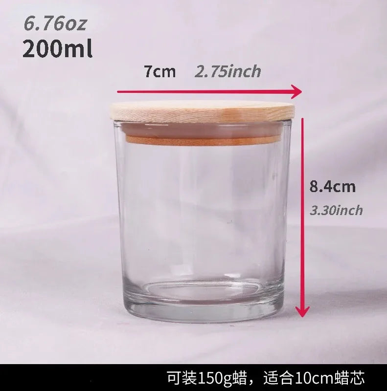 DIY Candle Jar Container Tumbler Holder Candlestick Frosted