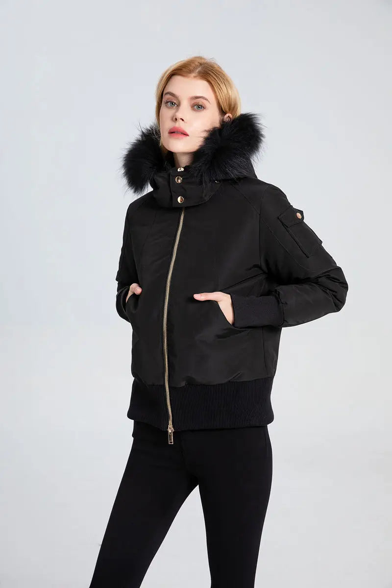 AS 2023 winter fashion woman bomber coat filled