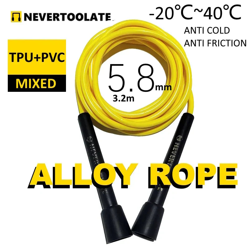 NEVERTOOLATE TPU and PVC material Skipping Rope Rapid