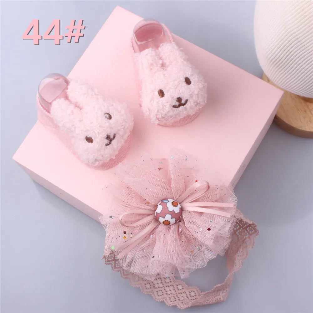 1 Set Cute Gift Bow Flowers Baby Girls
