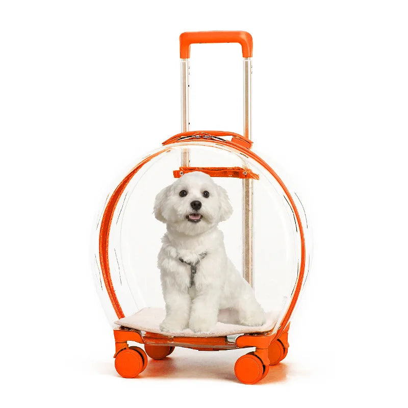 Pet Dog Cat Trolley Suitcase Luggage with Wheels