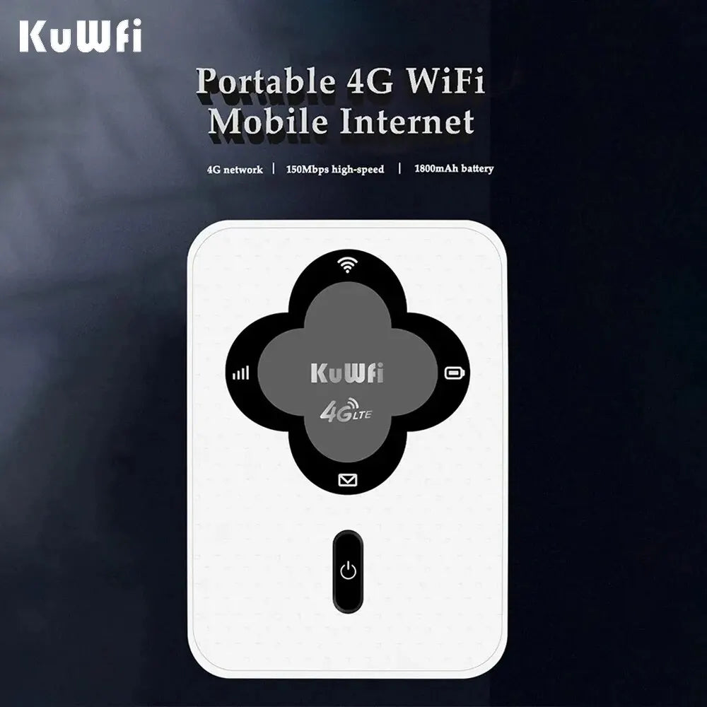 KuWFi 4G LTE Mobile Router 150Mbps Portable Pocket
