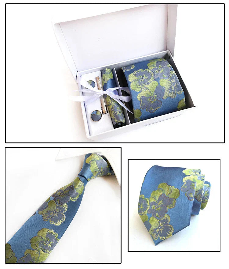 Luxury Tie Set Gift Box For Men Paisley