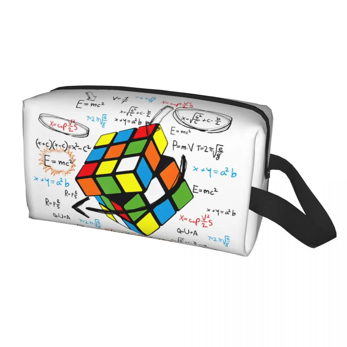 Math Rubik Rubix Cube Caps Cosmetic Bag Women