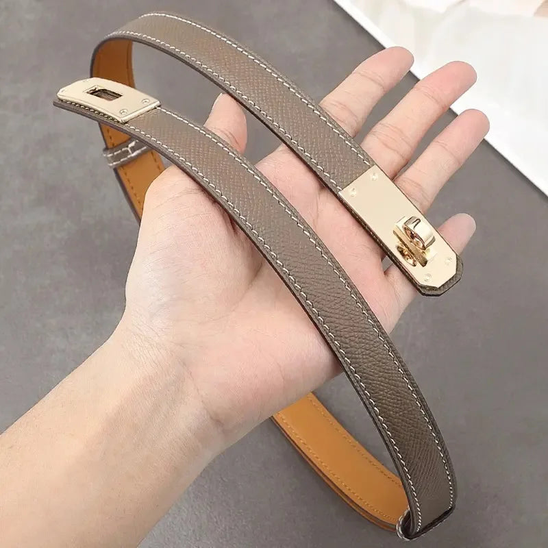 High Quality Ladies Girls Leather 1.8cm Designered Women