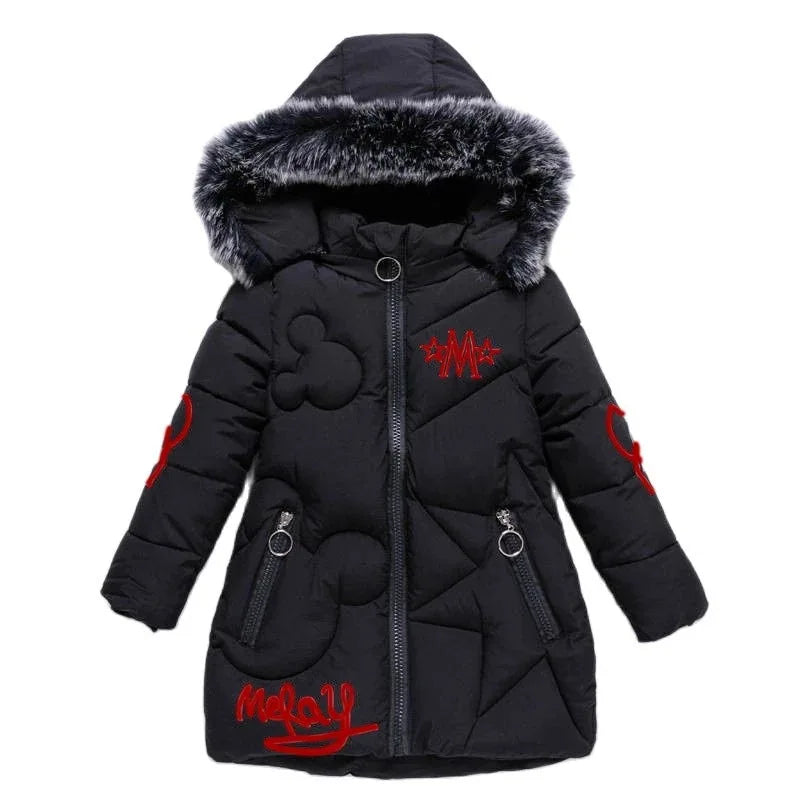 Big Size Winter Girls Jackets Keep Warm Thicken