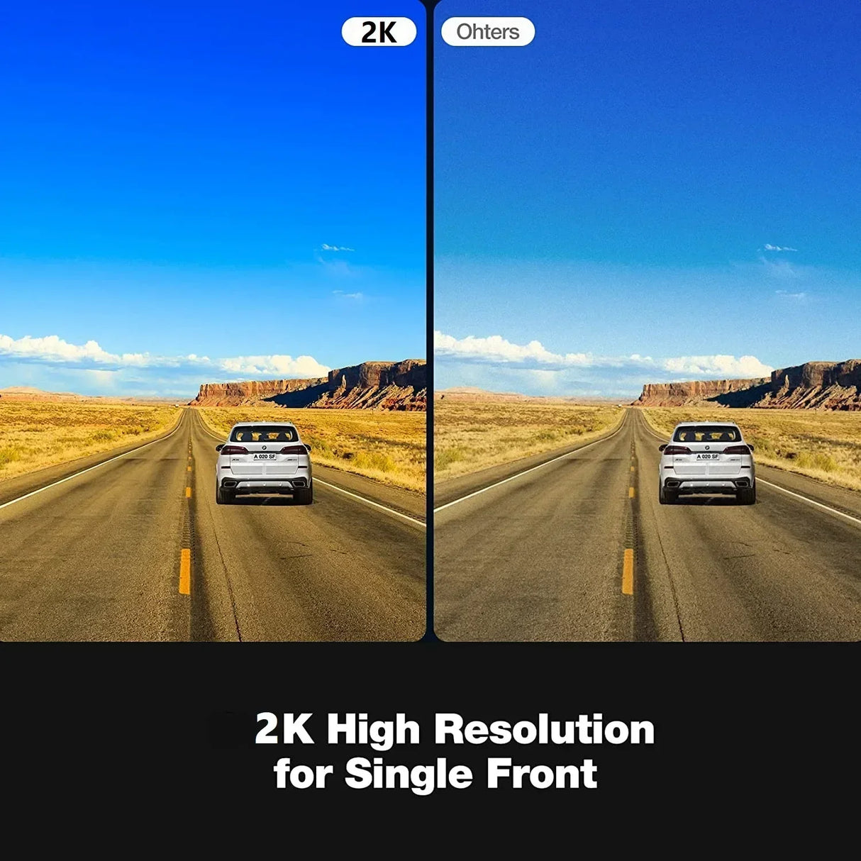 2K Dash Cam for Car Camera WIFI GPS