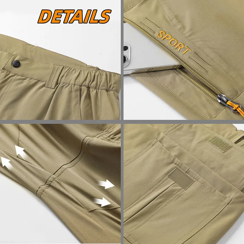 7XL Mens Summer Lightweight Tactical Hiking Pants Outdoor