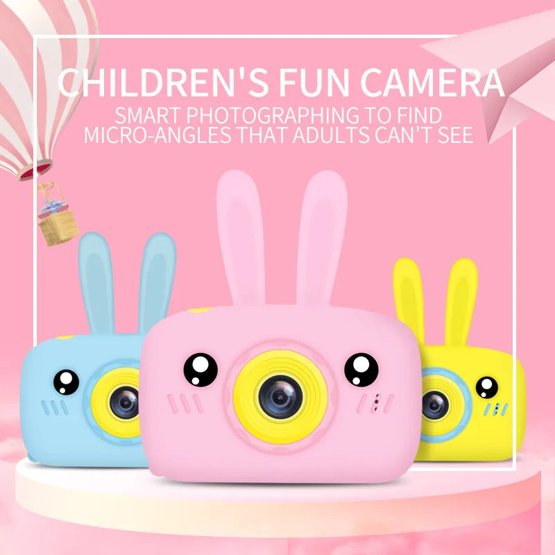 New Mini Cartoon Rabbit Camera 2 Inch HD