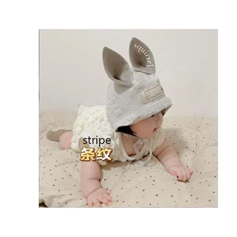 Baby Animal Ears Cute Fisherman Cap Breathable Linen