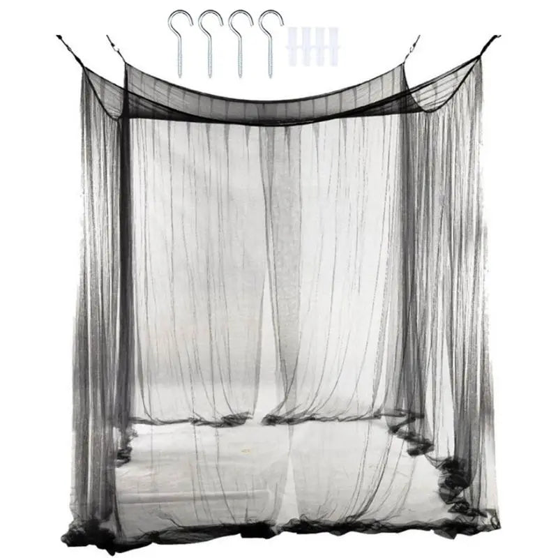 Mosquito Net Canopy 4-Corner Post Student Canopy Bed