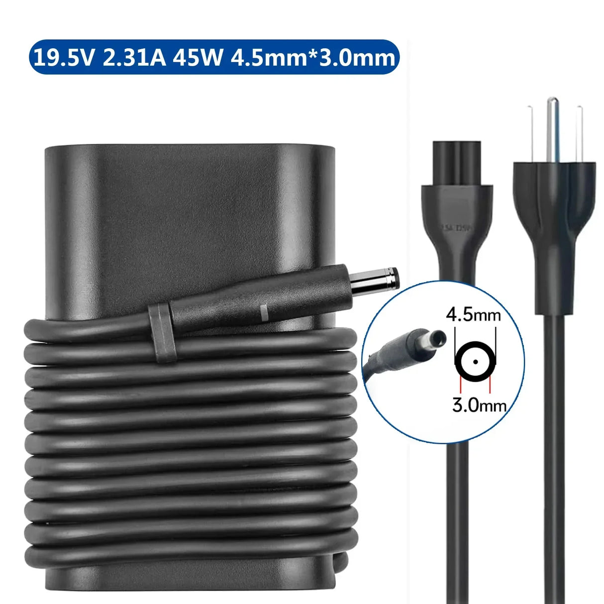19.5V 2.31A 45W 4.5mm*3.0mm Laptop Ac Adapter Charger