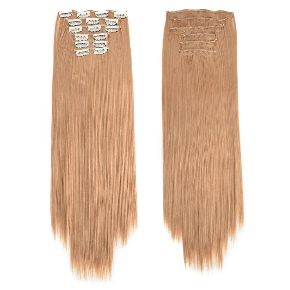 Synthetic Clip in Hair Extensions 6 Pcs/Set 16
