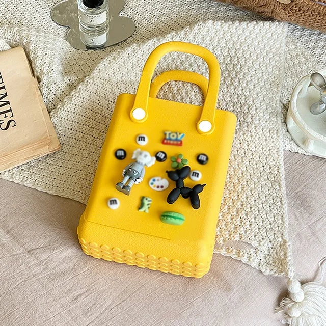 Women's Cartoon Pattern Handbags Waterproof EVA Handmade DIY