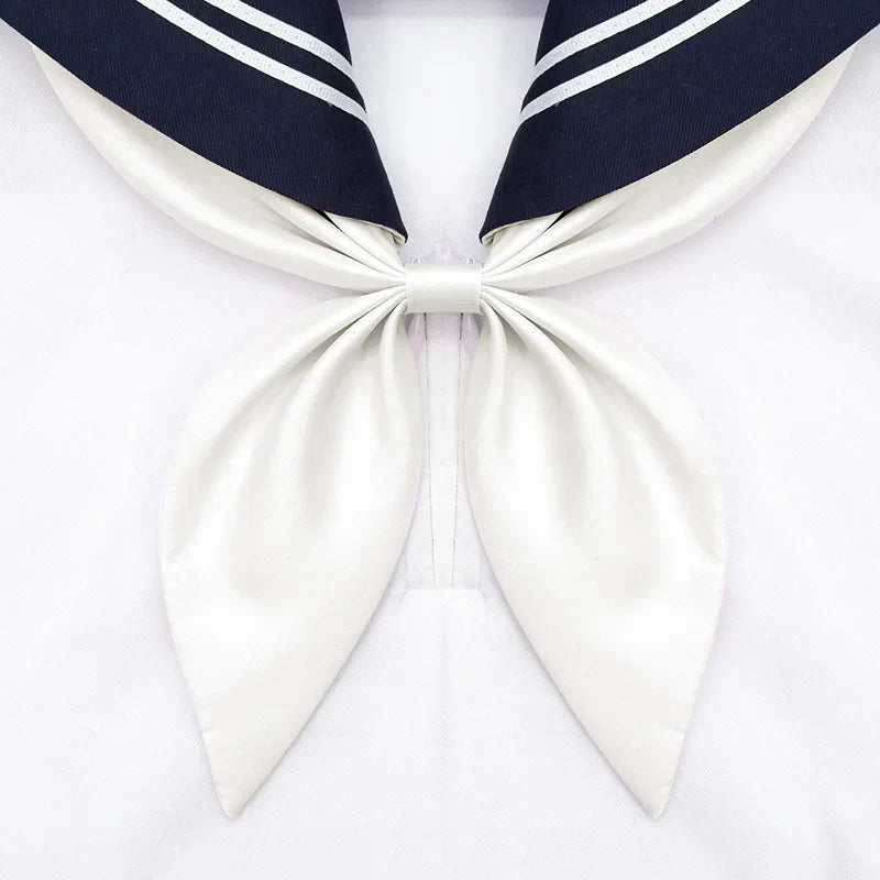 Japanese School Girl Cosplay Anime Sailor Suit Bow