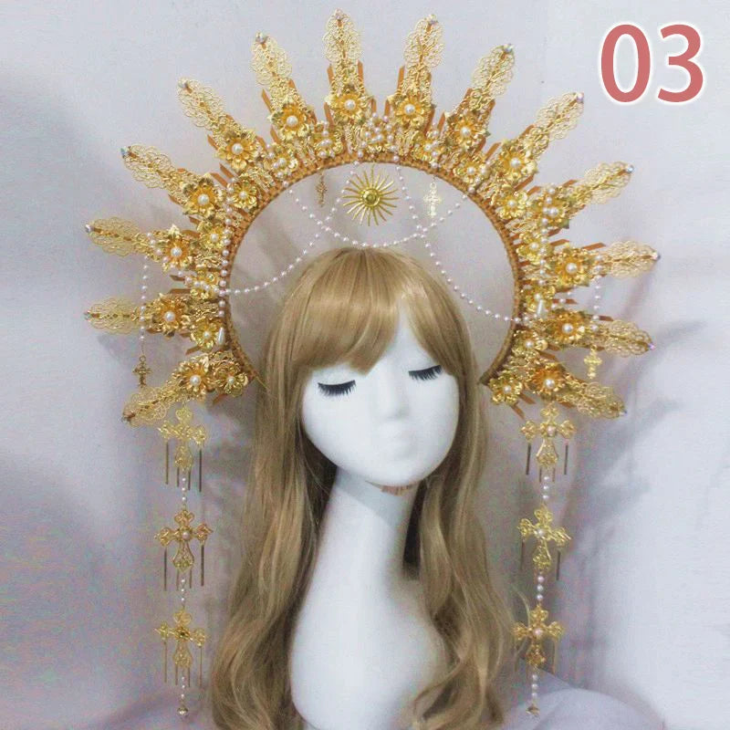 Baroque Headband DIY Material Gothic Lolita Crown Headband
