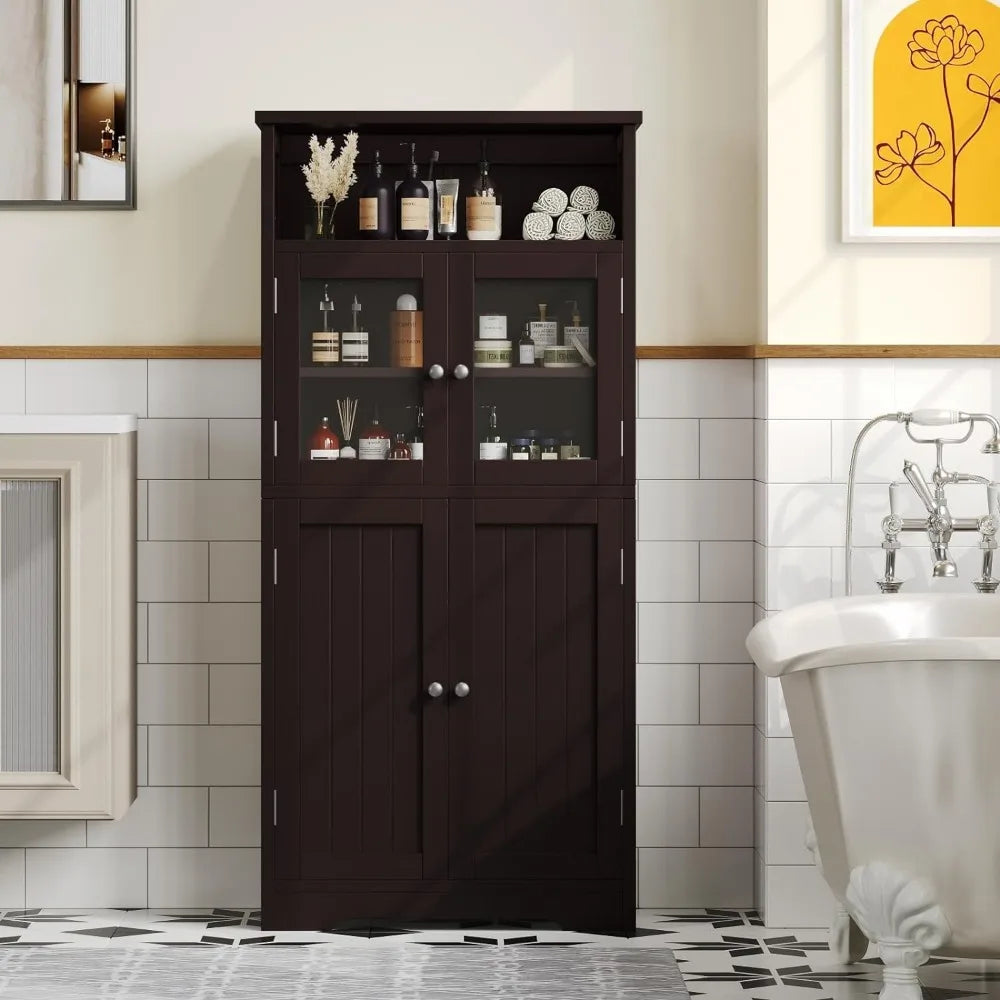 50.4''H Bathroom Storage Cabinet Kitchen Pantry Cabinet