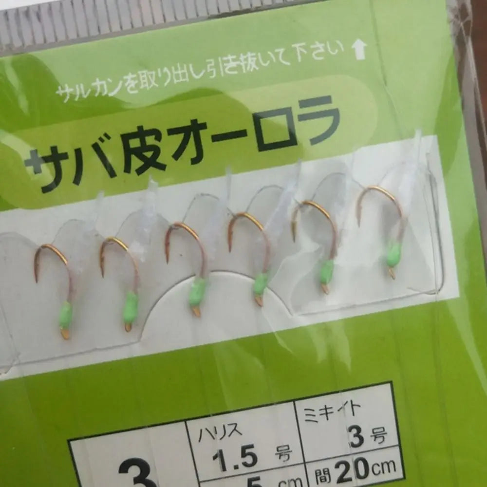 Sharp Barbed White Fish Skin Bionic String Hook