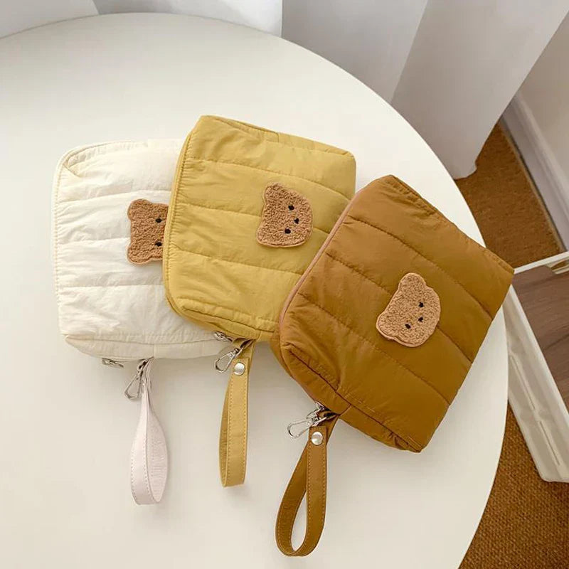 New Cartoon Kids Bedside Stroller Hanging Bag Bear