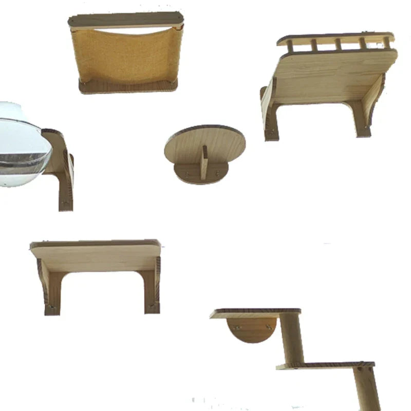 Wall Shelves for Large Cats, Tall Tower, Trees